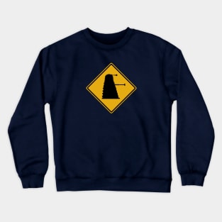 Dalek 1963 Silhouette Road Sign Crewneck Sweatshirt